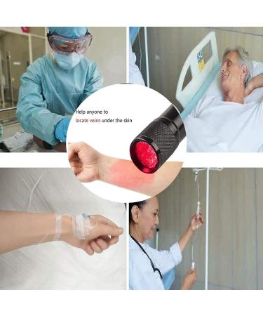 SSDDDLZEQ Practical Vein Finder - Handheld Blood Vessel Locator with 9 LED - Aluminum Alloy Flashlight for Interns - Buy Online on GoSupps.com