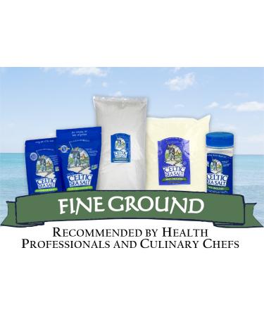 Fine Ground Celtic Sea Salt 8 oz - Resealable Bag - Pure and Natural Sea Salt - Buy Online on GoSupps.com