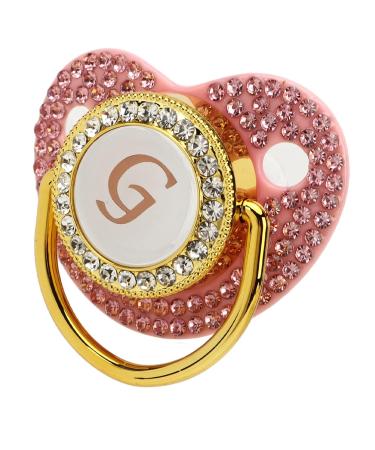 Golden Baby Pacifier - Durable Ergonomic Curved Design Lightweight & Perfect for Home (Letter G) - International Shipping Available - Buy Online on GoSupps.com