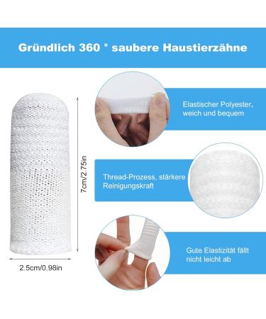 20 Pcs Dog Finger Toothbrush Set | Reusable Pet Dental Care | Anti-Plaque & Clean Fingerlings for Dogs - Buy Online on GoSupps.com