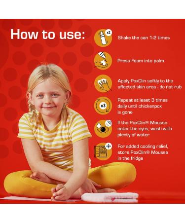 PoxClin CoolMousse 100ml | Natural Chickenpox Treatment for Children - Buy Online on GoSupps.com