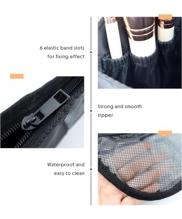 Nicoone Waterproof Make-up Brush Bag | 6 Pockets Cosmetic Organizer for Women & Girls | Multi-functional Makeup Holder - Buy Online on GoSupps.com