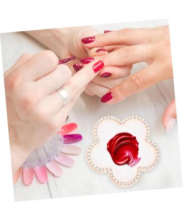  Healeved Healeved Armor Display Edge Nail Polish Cosmetic Manicure Pallet Nail Color Makeup Display Board Nail Display Plate Makeup Tray for Painting Nails Zinc Alloy Colorful - Buy Online on GoSupps.com