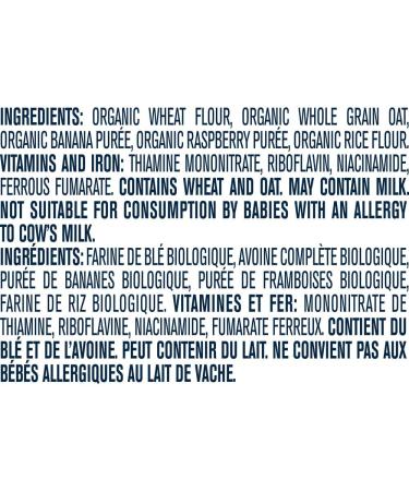 GERBER ORGANIC CEREAL Wheat & Wholegrain Oatmeal with Banana Raspberry Baby Food Cereals 8+ months 208 g 6 Pack - Buy Online on GoSupps.com