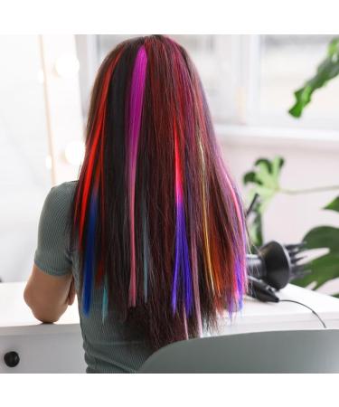 JSHDUSA Holographic Hair Tinsel | Hair Extensions Braided Hair Rope - Hair Tinsel Glitter Hair Extension Hair Shimmer Strands Hair Dye Colored - Buy Online on GoSupps.com