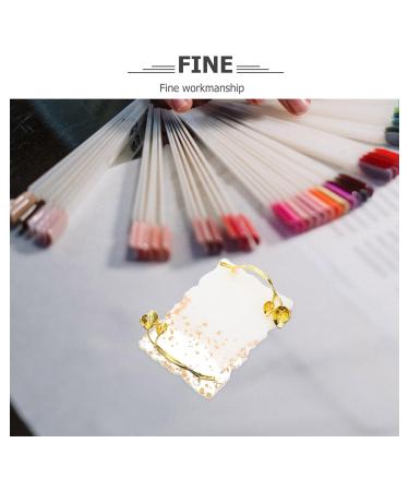 Baluue Resin Nail Art Palette | Gold Handle Nail Holder & Mixing Tool for Gel Nails | Versatile Makeup & Dessert Display Board - Buy Online on GoSupps.com