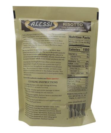 Alessi Premium Arborio Risotto Rice 4 Flavor Variety Bundle (8 Ounces) - Butternut Squash, Saffron, Broccoli Cheese, Porcini Mushroom - Includes Recipe Booklet - Buy Online on GoSupps.com
