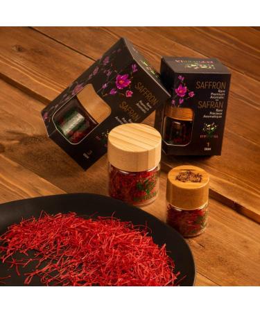 Saffron Grade A+ All Red Saffron Threads Pure Premium Aromatic 100% Natural Hand Harvested Red Gold Spice for Culinary Delights Kosher Certified 1 Gram - Buy Online on GoSupps.com
