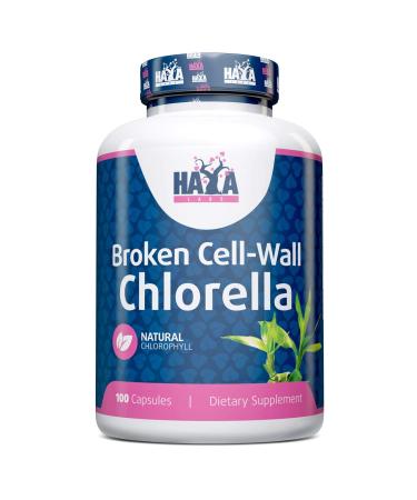 Haya Labs Broken Cell Wall Chlorella 500mg 100 capsules
