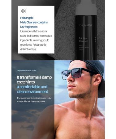 Intimate Wash for Men - Travel Size with Prebiotics | pH Balanced Foaming Hygiene 1.01 fl oz - Made in Korea - Buy Online on GoSupps.com