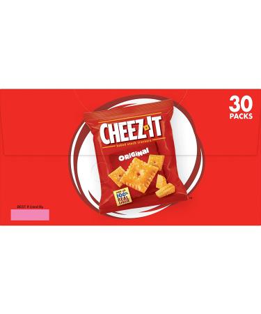 Cheez-It Original Baked Cheese Crackers - 30oz Bag (30 Packs) | Perfect Office and Kids Snack - Buy Online on GoSupps.com