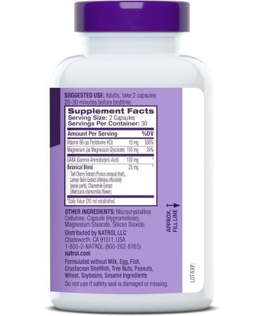 Natrol Sleep & Restore Capsules with Magnesium Glycinate 100mg GABA Essential for Your Ultimate Restorative Sleep Melatonin-Free 30 Day Supply Unflavored 60 Count (Pack of 1) - Buy Online on GoSupps.com