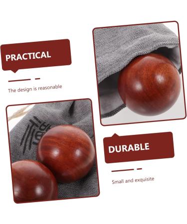 Fomiyes Handball Set Small Wooden Massage Balls for Hand Therapy & Tinkering | International Shipping Available - Buy Online on GoSupps.com