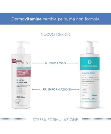 Dermovitamina Calmilene Hydrating Fluid 500ml - Intense Moisture for Face & Body | Buy Internationally - Buy Online on GoSupps.com