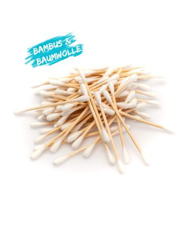 Chinchilla Bamboo Cotton Swabs - 200 Biodegradable Compostable Vegan & Sustainable | Eco-Friendly eCommerce - Buy Online on GoSupps.com