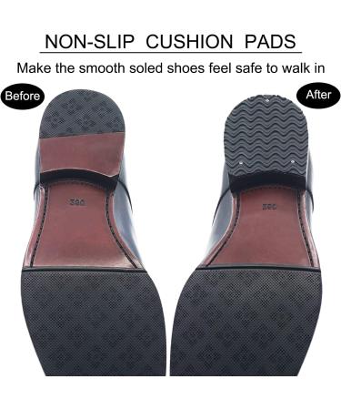 JL-Group Non-Slip Shoe Pads - Adhesive Sole Protectors & Rubber Heel Repair Kit - 2 Pairs (Black) - Buy Online on GoSupps.com