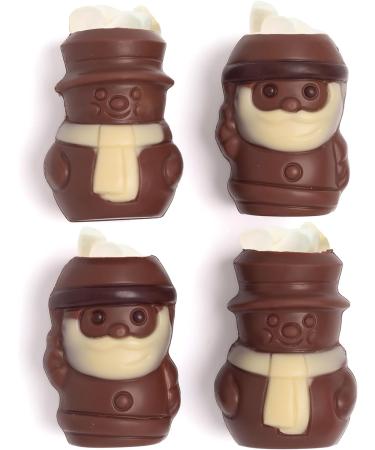 Gnaw Chocolate Melting Snowman and Santa Hot Chocolate Bomb Gift Set - 105g - Buy Online on GoSupps.com