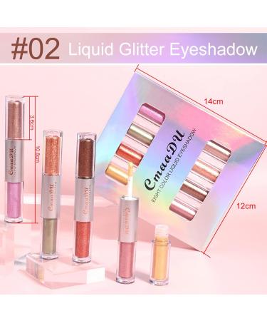  SOMGKIN 8-color set of liquid metallic and luminous eyeshadows Eye Glisten (02) - Buy Online on GoSupps.com