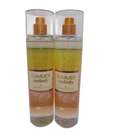 Bath & Body Works Summer Melody Fine Fragrance Body Mist Gift Set 8 oz Pack Lot of 2 (Summer Melody) 16.0 Fl Oz - Buy Online on GoSupps.com