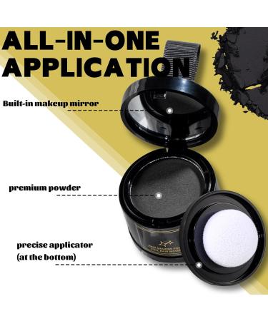 Instant Hair Concealer Powder - 4G for Coverage | Waterproof and Spiky Hair Filler for Forehead Side Contour Gray Hair Cover - Buy Online on GoSupps.com