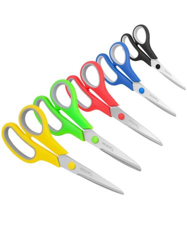 Scissors, Ibayam 8 Multipurpose Scissors Bulk 3-Pack, Ultra Sharp