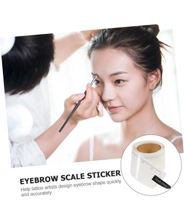 FOMIYES 2 rolls Measuring of Measure Practical Sticker White Ruler Tool Scale Guide Brow Woman Eyebrow 1 count (Pack of 1) White 2x2pcs - Buy Online on GoSupps.com
