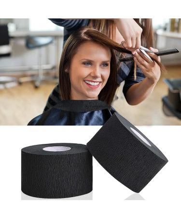 Noverlife 5 Pack Disposable Barber Paper Neck Strips - Black | Salon Haircut Styling & Coloring Wrap | Hairdressing Stretchy Neck Paper Tissue Roll - Buy Online on GoSupps.com