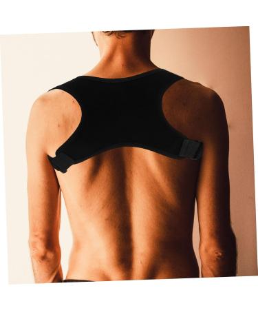 FELTECHELECTR Belt Holder Brace Shoulder Rest Back Straightener Back Support Belt Black Polyester - Buy Online on GoSupps.com