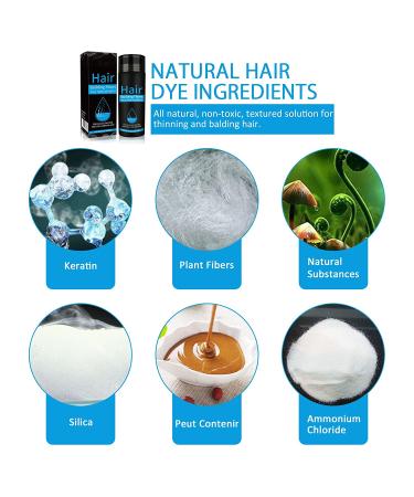 Waterproof Hair Fibers Powder for Thinning Hair & Hair Loss - Black | Spray Applicator for Instant Thick, Full & Shiny Hair in 15 Seconds - Men & Women - Buy Online on GoSupps.com