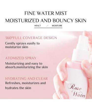 Rose Water - Rose Water for Face - Rose Water Toner for Face - Hydrating Face Mist Sunscreen SPF 30 - Organic Rose Water with Glycerin - No Additives Rose Water Spray 120ml - Buy Online on GoSupps.com