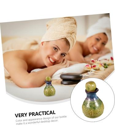 PRETYZOOM Japanese Decor 1 Set Aromatherapy Bottle Olive Oil Pot Dispenser Leg Mounting Plates Angled Diffuser Dispenser Bottle Retro Decor Cruets Dispenser Perfume Ceramics Liquid Bottle 9.5X5.5cm Green - Buy Online on GoSupps.com