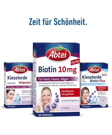Abbey Biotin 10mg Forte - High-Dose Biotin for Healthy Skin Hair & Nails | Prevent Biotin Deficiency | 30 Tablets (2 Packs) - Shop Now! - Buy Online on GoSupps.com