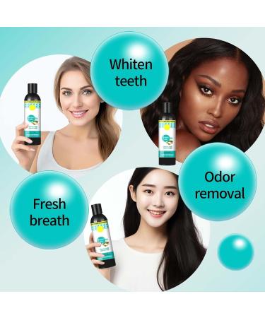 2PC Natural Coconut Oil Mouthwash - Whitening Pulling Oil for Healthier Teeth & Gums - Buy Online on GoSupps.com