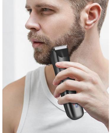 Rantizon Balls Trimmer - Ceramic Blade Body Hair Trimmer for Men, IPX7 Waterproof, LCD Display, Travel Lock and Charging Dock - Buy Online on GoSupps.com