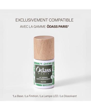 Odass Paris - Vernis Semi-Permanent Sans HEMA Sans TPO & Vegan - Application Facile la Maison - D pose Douce sans Ab mer les Ongles - Fabriqu en France partir d Ingr dients Biosourc s Olive - Buy Online on GoSupps.com