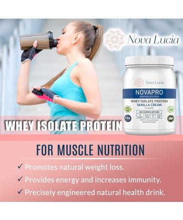 Vanilla Whey Isolate Protein Powder for Lean Muscle | Low Cholesterol & Calorie-Low Carb | 100% Non-GMO | Gluten-Free | 14.82 oz - Buy Online on GoSupps.com