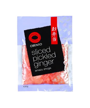 Obento Sliced Pickled Ginger Pink (Pickled Ginger Pink in Slices) 100 g 100 g (1 pack) Sliced Pickled Ginger Pink