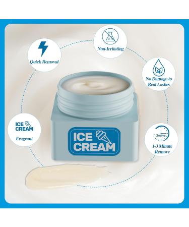 KevKev Lash Remover Kit - Ice-Cream Flavor 10ml | Professional Eyelash Extension Glue Remover with Low Irritation & Eye Patches - Buy Online on GoSupps.com