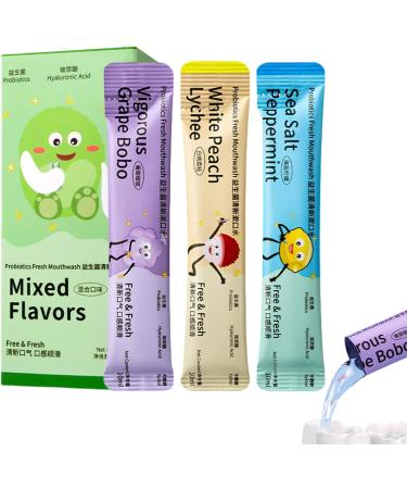 Mouthwash Sachets | 15 Pieces Refreshing Mouthwash | Long-Lasting Freshness Fruit Flavour For Daily Use In Bathroom And Hotel For Adults - Buy Online on GoSupps.com