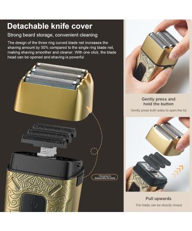 Beard Trimmer for Men - IPX6 Waterproof Electric Razor with 3 Blades | Wet & Dry Hair Clippers for Travel Grooming - Buy Online on GoSupps.com