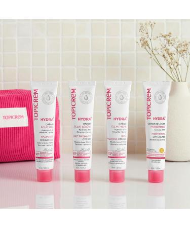 Topicrem - HYDRA+ Light Radiance Moisturizing Cream for Sensitive Normal to Combination Skin Adults and Adolescents - 24-Hour Hydration Awakens Radiance - 40 ml - Buy Online on GoSupps.com