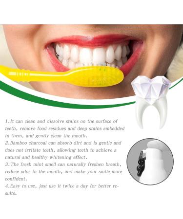 KLYso Bamboo Charcoal Teeth Whitening Toothpaste - Stain Removal Enamel Strengthening Fresh Breath Natural Deep Cleaning for A Brighter Smile(3PCS) - Buy Online on GoSupps.com