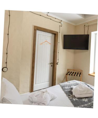 OATIPHO Door Hanger Hook 4pcs Towel Hangers Storage Hangers Metal Twin Hooks Punch- Hook Door Frame No Punching 19X9X5CM White - Buy Online on GoSupps.com