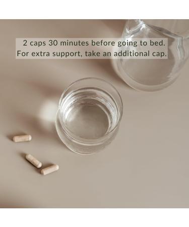 PALO Sleep & Stress Support Melatonin-Free Vegan Supplement with Organic Valerian Root L-Theanine Magnesium Chamomile Lemon Balm & Passionflower 90 Capsules - Buy Online on GoSupps.com