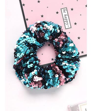 Colorful AXY Hair Tie with Sequins - Elastic Glitter Ponytail Holder for Girls & Women - Buy Online on GoSupps.com