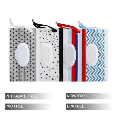 Shop Pandaear 4 Pack Baby Wet Wipes - Portable Reusable Closure Container & Pocket Size for On-the-Go | International Shipping Available - Buy Online on GoSupps.com