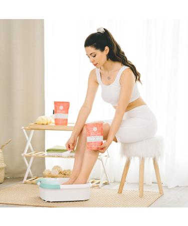 CalmGenix Foot Soak with Tea Tree Oil & Dead Sea Salt - Treat Nail Fungus & Athletes Foot, Moisturize & Deodorize Feet, Exfoliating for Hard Skin - Buy Online on GoSupps.com