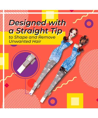 TITANIA Doll Tweezers - Rustproof Straight Design 9.5 cm 2 Styles Skin Card - International Shipping Available - Buy Online on GoSupps.com
