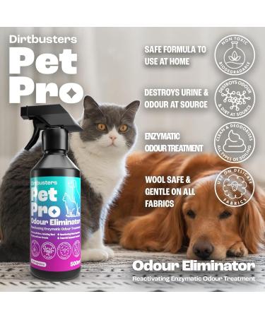 Dirtbusters Pet Pro Stain & Odour Eliminator Spray - Enzyme Cleaner for Dog & Cat Urine on Carpet, Fabric & Upholstery - Fig Scent (500ml) - Buy Online on GoSupps.com