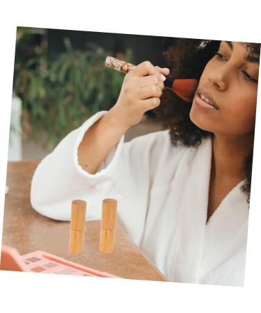  MAJORMENCH 2 Bamboo Lipstick Lip Gloss Container Empty and Refillable Lip Balm Tubes for DIY Makeup Portable Empty Tubes DIY Lipstick Container - Buy Online on GoSupps.com